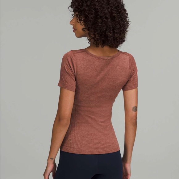 Lululemon Ebb to Street Short Sleeve Shirt Sz4 brown NWT - Picture 7 of 9